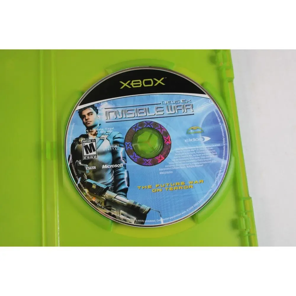 Deus Ex: Invisible War (Microsoft Xbox, 2003) Authentic, tested/works